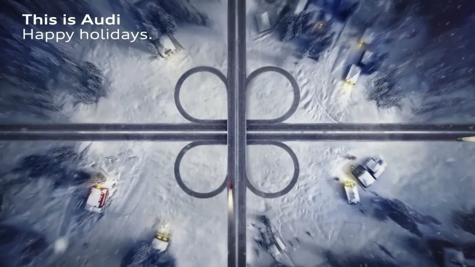 Still from the spot AUDI – XMAS