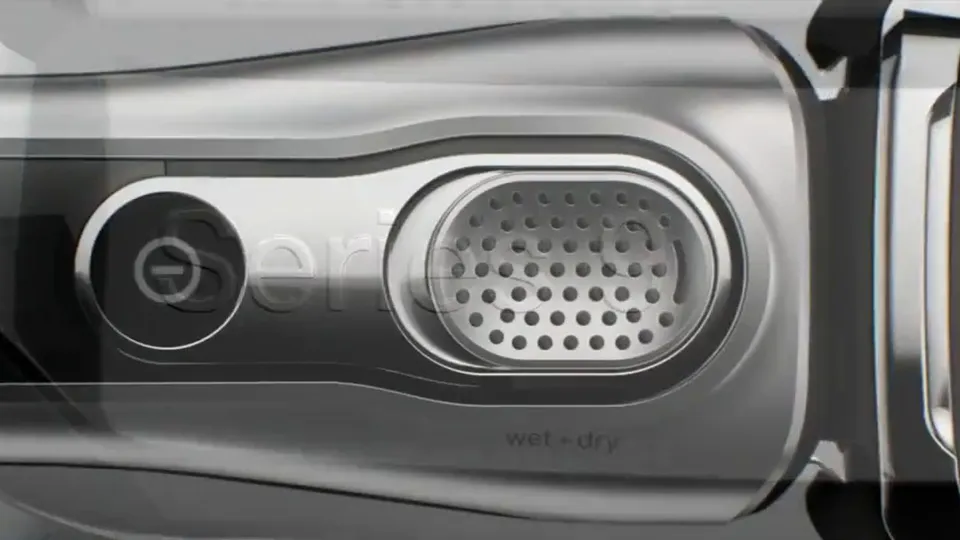 Still from the spot BRAUN – SERIES 9 · DESIGN & FUNCTION
