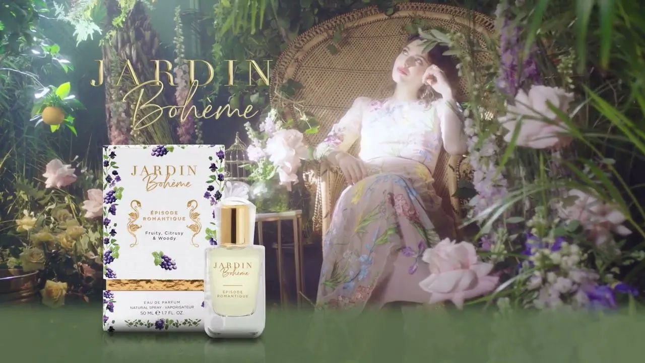 Still from the spot DOUGLAS · JARDIN BOHÈME – DELIGHTFUL SCENTS