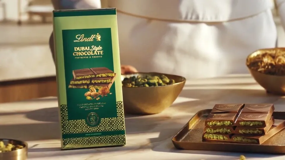 Still from the spot LINDT – DUBAI STYLE CHOCOLATE