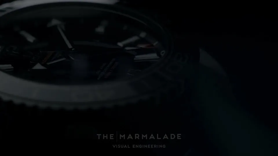 Still from the spot OMEGA – DEEP BLACK
